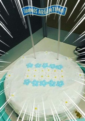 Una foto de Torta para alentar a selección arg 🤚(también cumples etc)