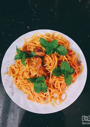Hình của món Mì trộn khô.
