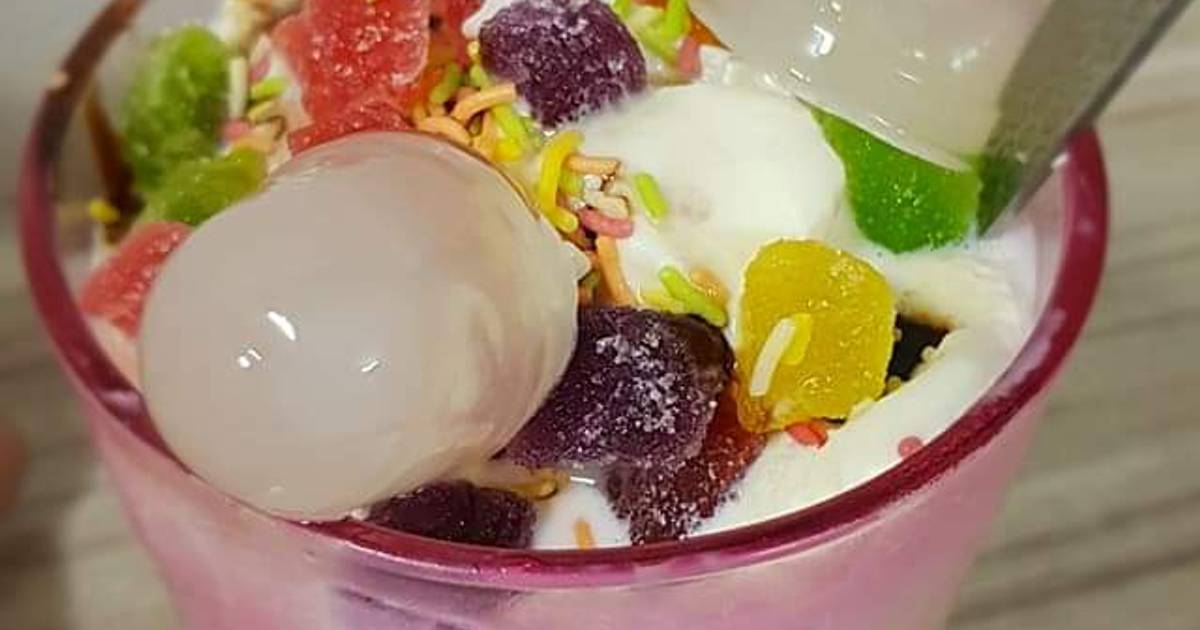 Instant Gadbad Ice cream Recipe by Satpal Kaur Anand Cookpad