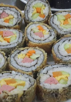 Hình của món Kimbap chiên.