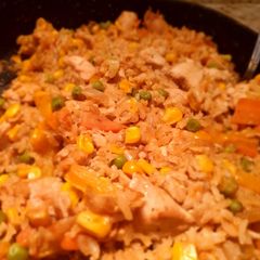 Cajun spicy rice A picture of Cajun spicy rice.