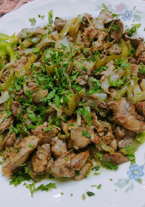 صورة لوصفة كبدة دجاج