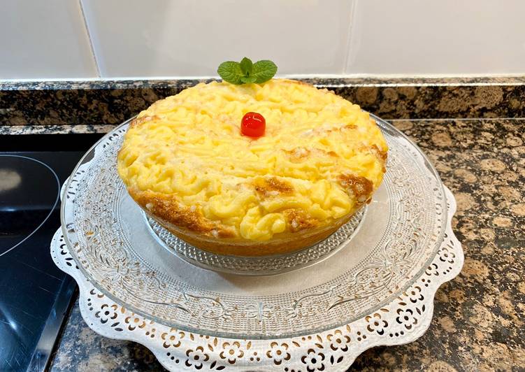 Bizcocho con crema pastelera de limón