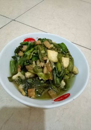 Foto resep Tumis genjer tahu tempe