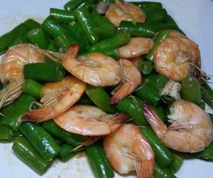 Fresh, Memasak Tumis buncis udang Enak Sederhana