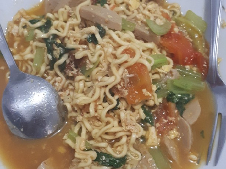 Ternyata begini lho! Resep buat Mie Tek Tek Kuah non MsG  sesuai selera