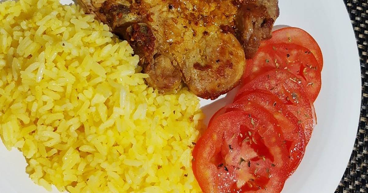 Arroz con cerdo en caldero Receta de Bendecido- Cookpad