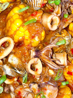 Foto resep Cumi Kerang Seafood Saus Padang