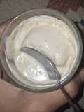 Yogurt ice cream with dates and peanut butter