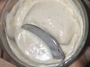 A picture of dates and yoghurt
