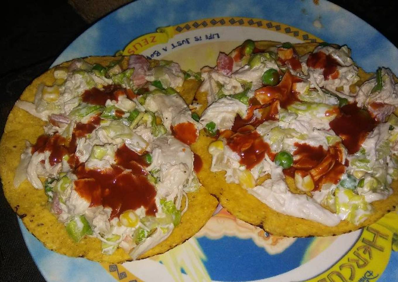 Ensalada de pollo rápida..