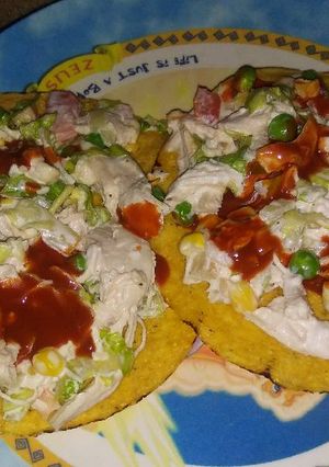 Una foto de Ensalada de pollo rápida..