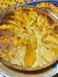 Tarte aux mangues, bananes et mascarpone