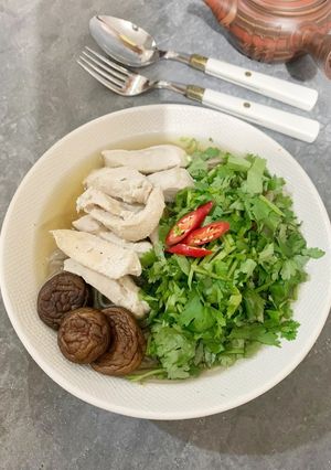 Foto resep Bakmi stamina detok daun ketumbar