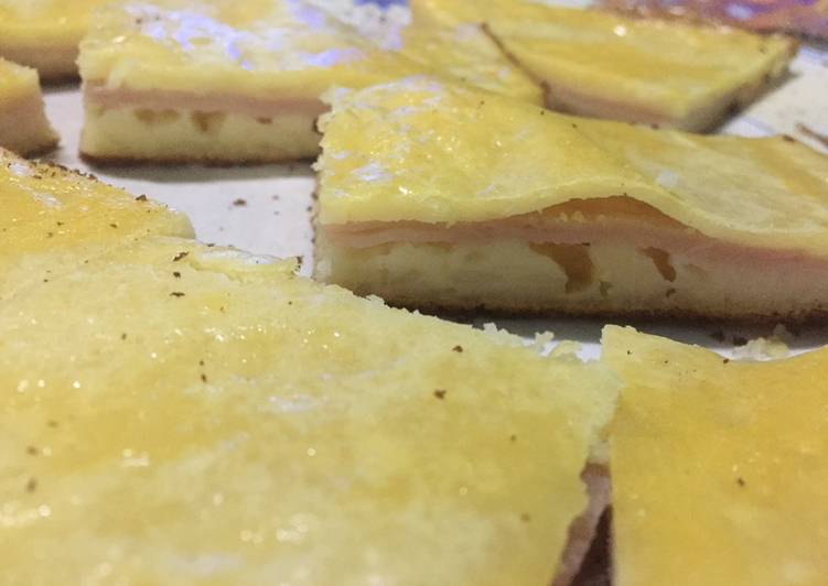 Fainá de queso relleno