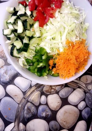 Coleslaw Mara bama ainihin hoton girkin