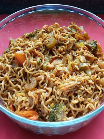Easy Way Prepare Recipe Chinese Ramen Egg Noodles w fried Pork &amp; Veges 😍🐖🍝🥗 that is  Makes Drooling, Appealing}