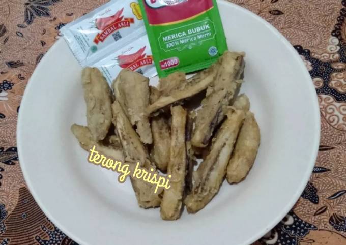 Terong ungu Crispy, garing