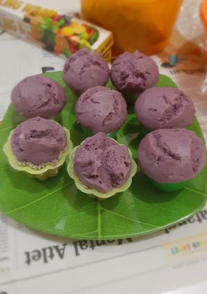 Foto resep Kue Mangkok Ubi Ungu