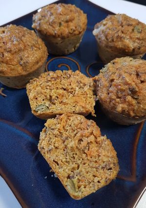 Une photo de Muffins carottes cumin SG SL