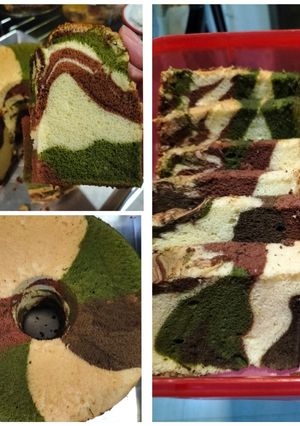 Foto resep Chiffon cake loreng kamuflase