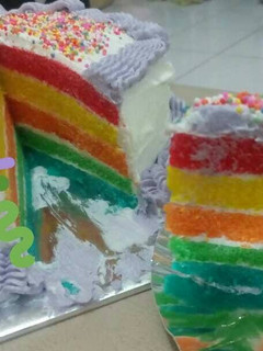 Foto resep Rainbow cake (Steamed)