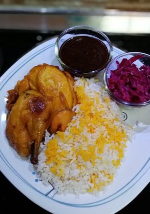 عکسی از دستور اکبرجوجه با سس
