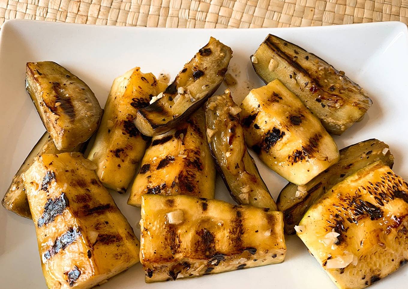 Calabacín y berenjena al grill