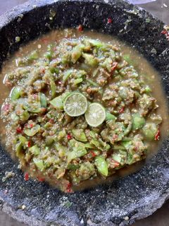 Foto resep Sambal mentah tomat hijau