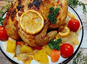 Foto resep Garlic Herb Butter Roast Chicken