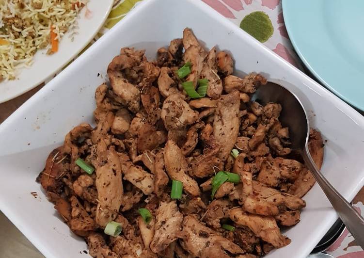 Steps to Prepare Any-night-of-the-week 🍽Chicken dry chilli