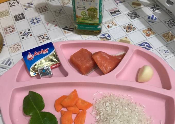 Mpasi 6m Day 2 Salmon wortel