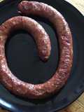 Saucisse de Toulouse au couteau à l huile de truffe
