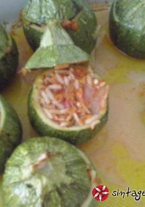 Φωτογραφία της συνταγής Κολοκυθάκια στρογγυλά γεμιστά με καστανό ρυζι