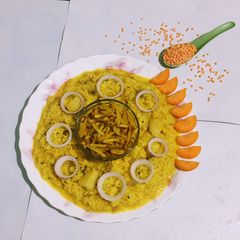 A picture of Masoor Dal Khichdi.