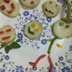 A picture of Lauki Emoji Pakori.