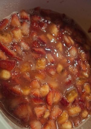 Una foto de Frutillas con banana