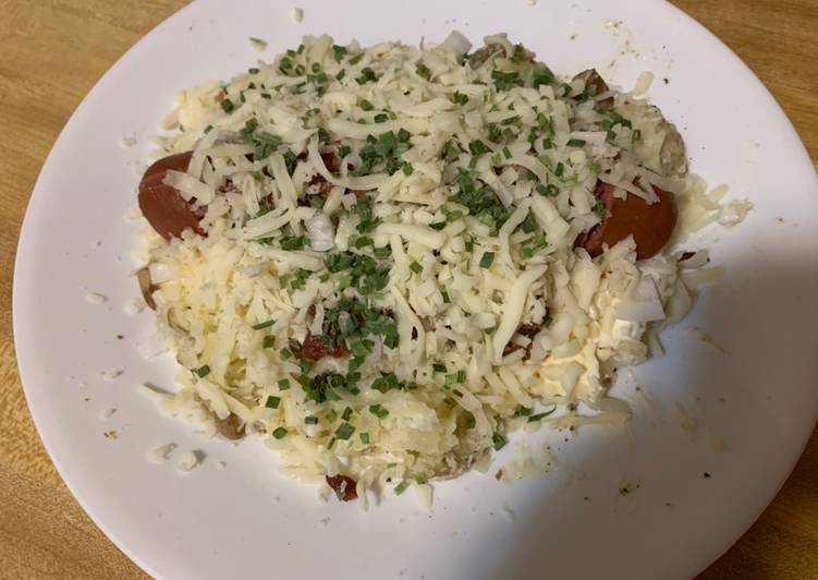 Quick and Easy Loaded Baked Potato Dogs