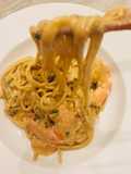 Spaghetti tôm ghẹ kiểu Pizza 4P