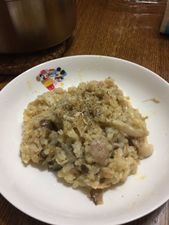 義大利蕈菇雞肉燉飯 的食譜成品照片