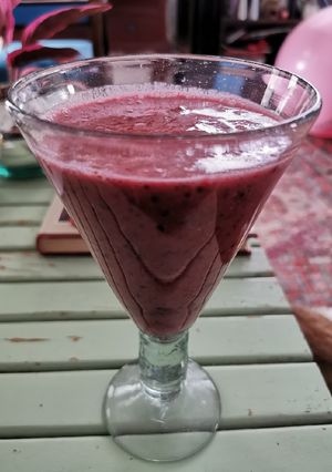 Una foto de Smoothie de frutos rojos