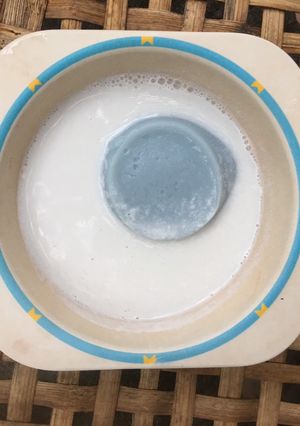Hình của món Đậu hũ non hoa đậu biếc x Sữa phô mai cốt dừa.