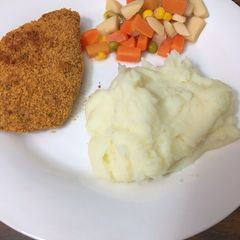 Pork chops with homemade shake & bake A picture of Pork chops with homemade shake & bake.