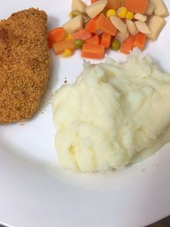 A picture of Pork chops with homemade shake & bake.