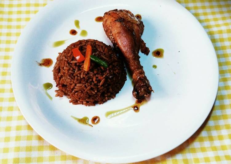 Easiest Way to Make 2020 Browned Rice with Spicy fried chicken