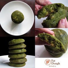 A picture of White Chocolate Matcha Cookies.