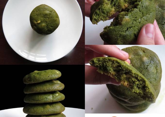 Simple Way to Prepare Perfect White Chocolate Matcha Cookies