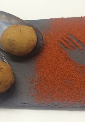 Una foto de Mejillones Tigre o croquetas de mejillones