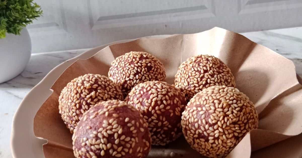 Onde-onde Ubi Ungu Isi Coklat