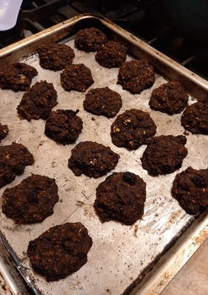 Una foto de Galletitas de avena, banana y algarroba